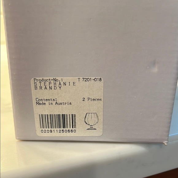 NEW Vintage Mikasa Clear Crystal Brandy Glasses Set of 6 - Picture 3 of 6